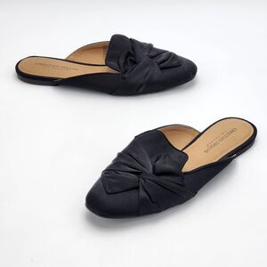 Christian Siriano Ada Black Slip On Mules Flats Size 8.5
